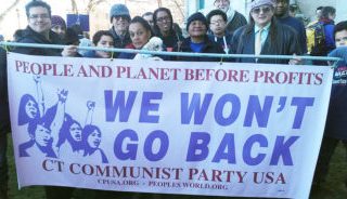FAMILY_Womens March-Communist Party Banner